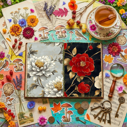 Floral Digital Papers