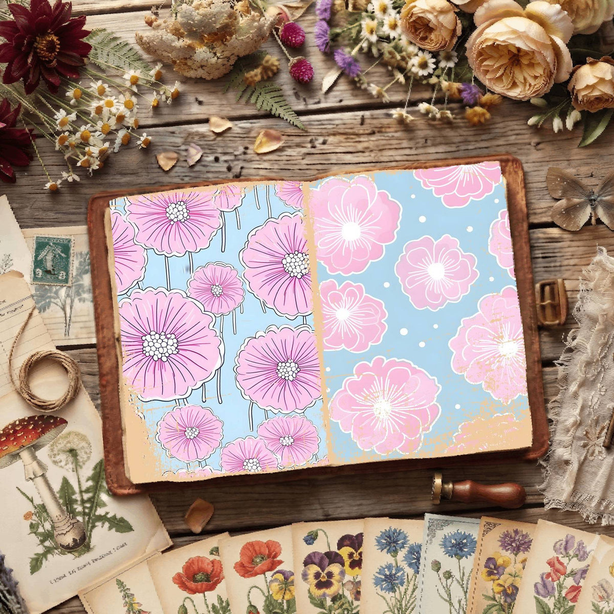 Floral Digital Papers