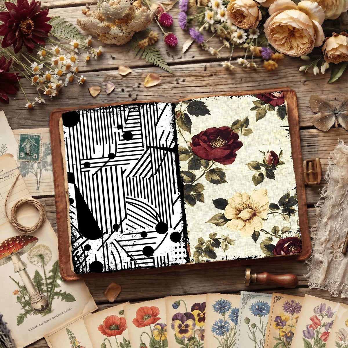 Floral Digital Papers