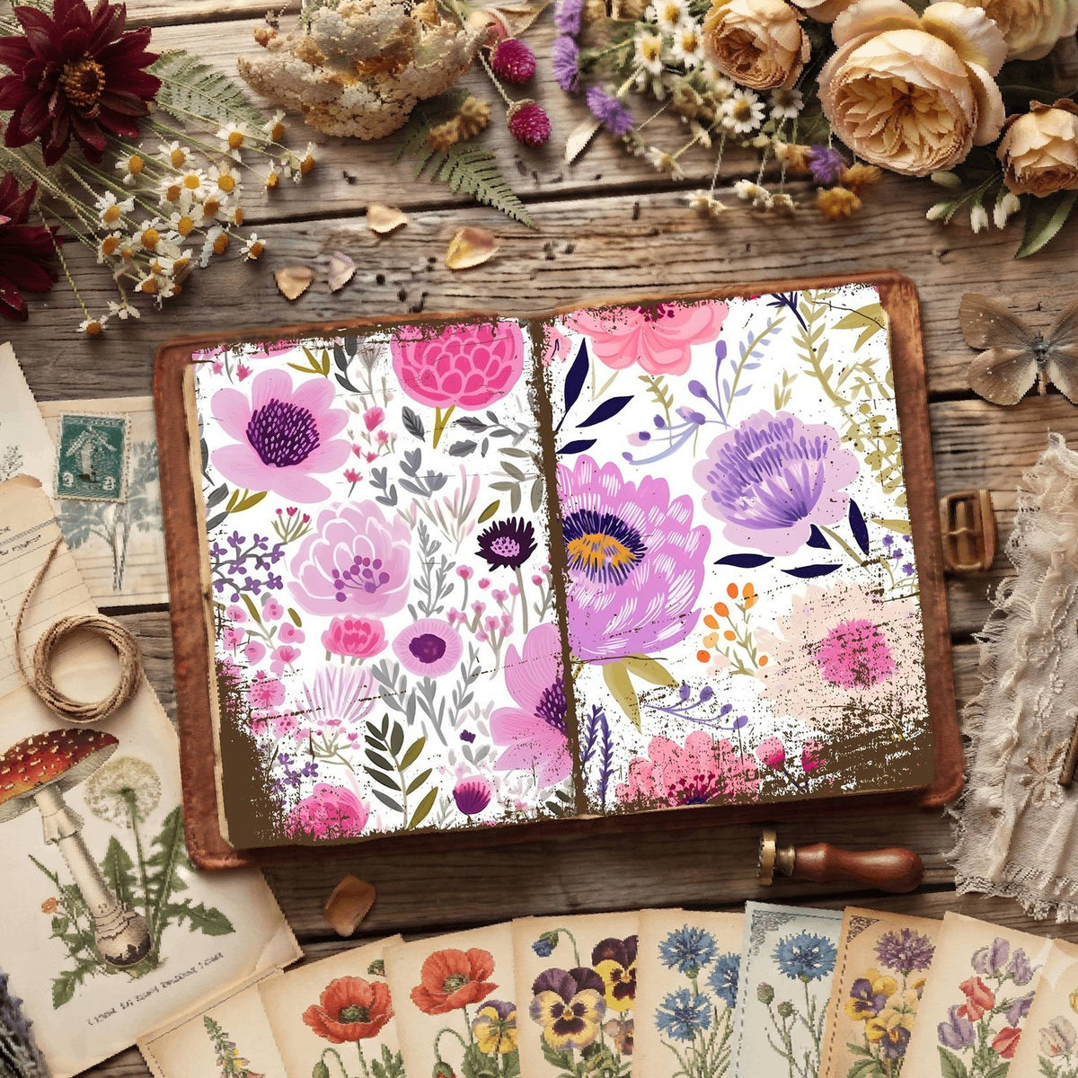 Floral Digital Papers