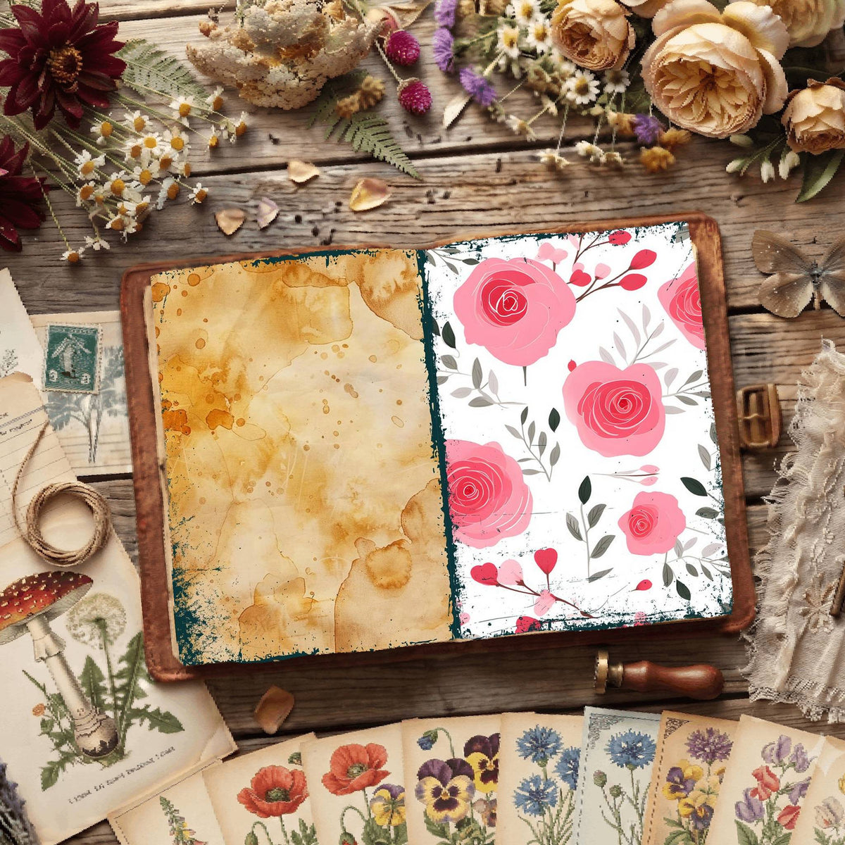 Floral Digital Papers