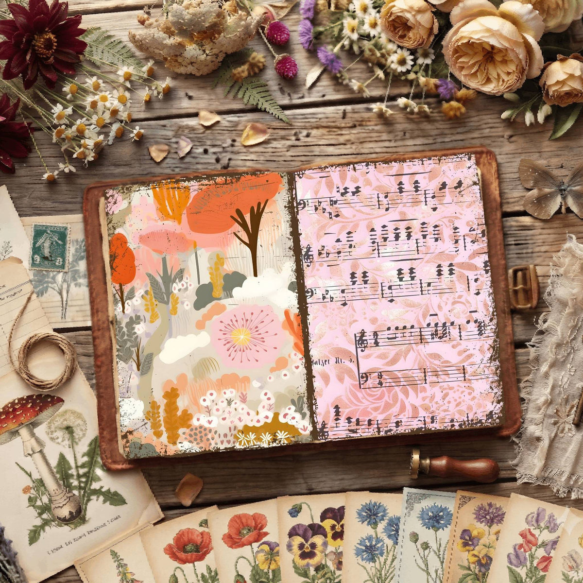 Floral Digital Papers