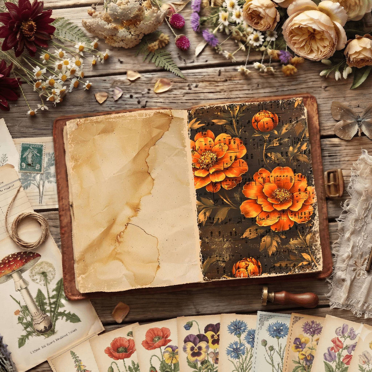 Floral Digital Papers