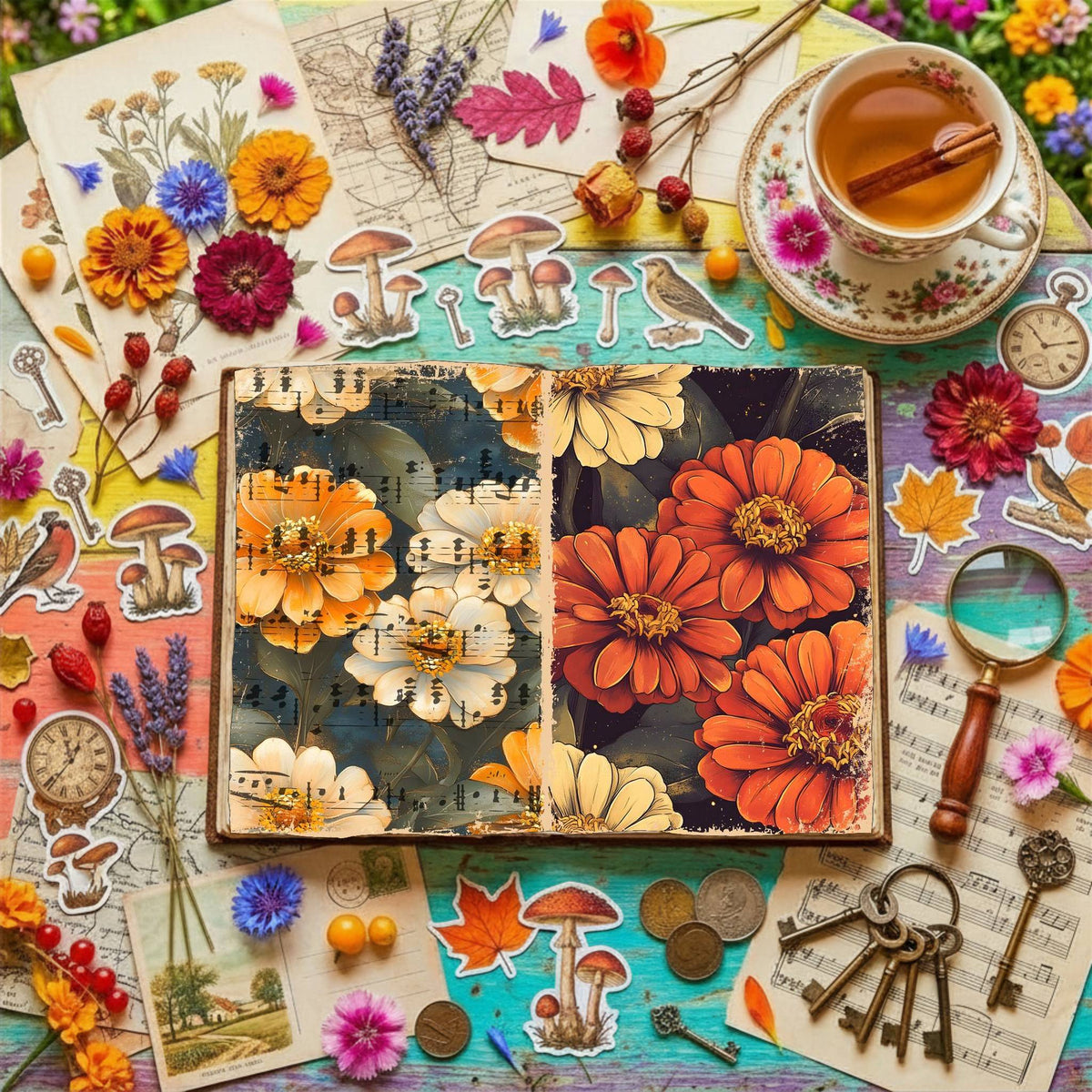 Floral Digital Papers