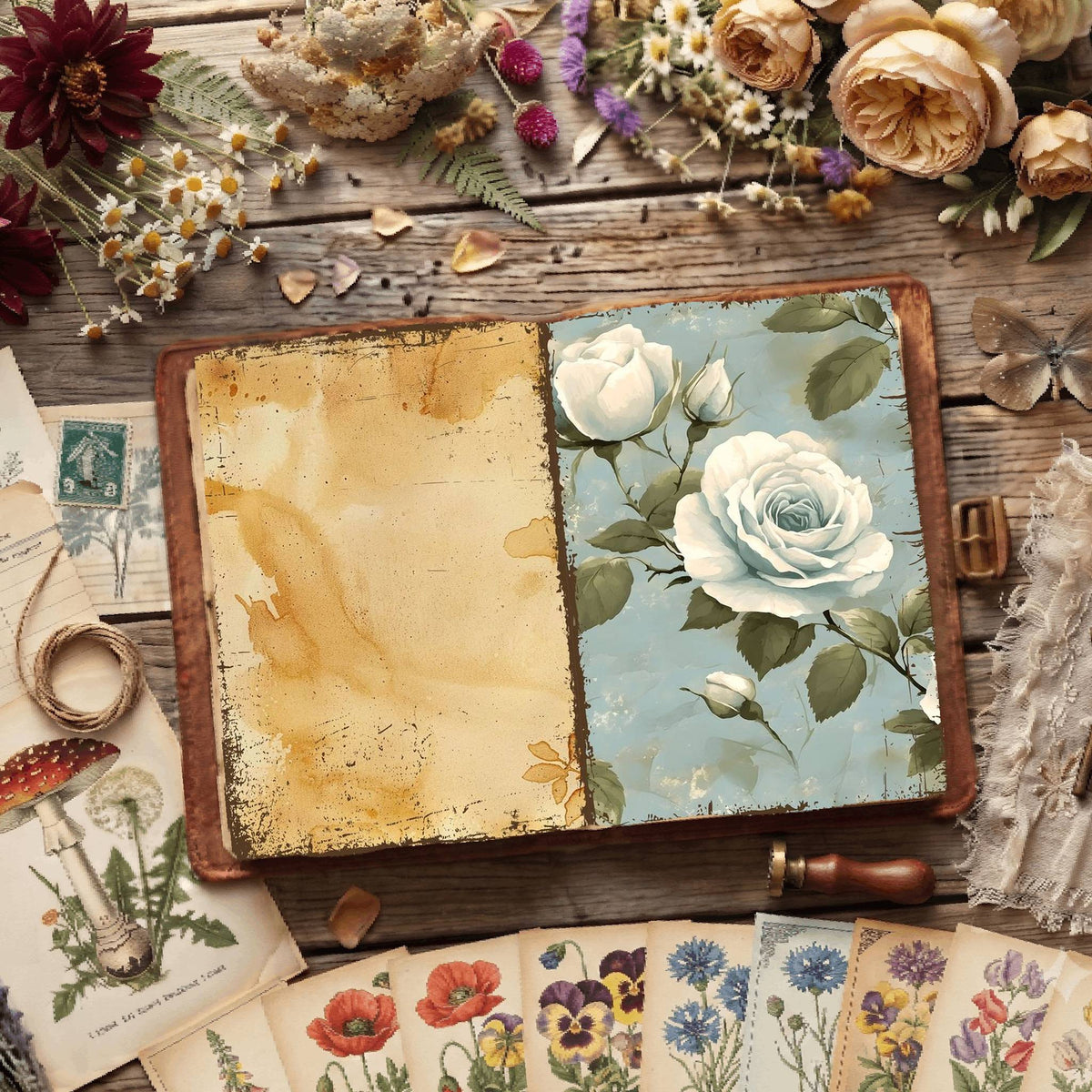 Floral Digital Papers