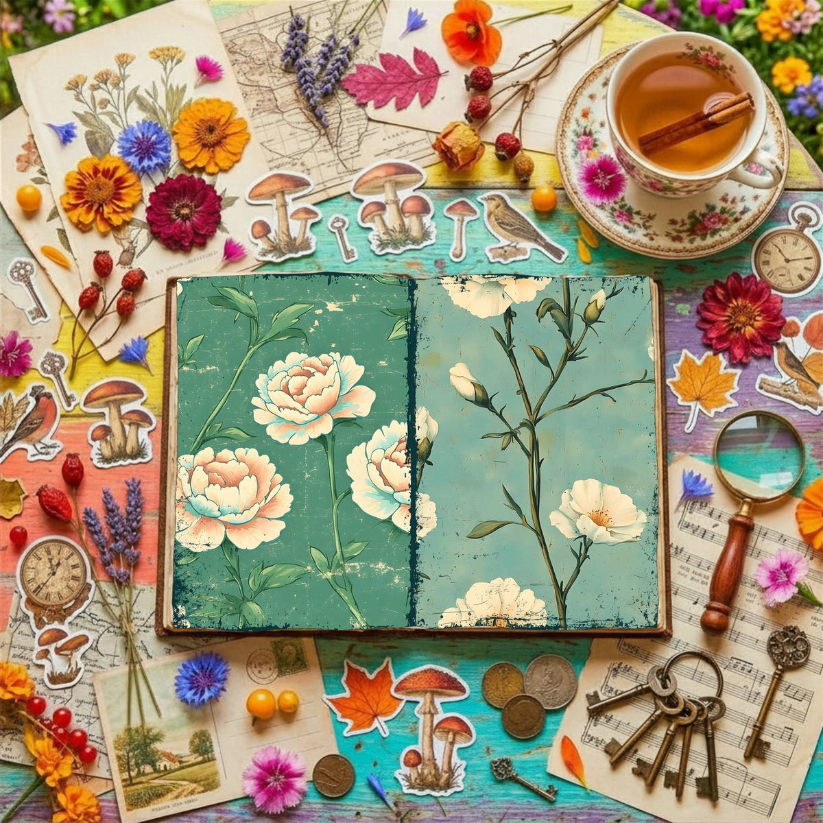 Floral Digital Papers