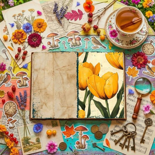 Floral Digital Papers
