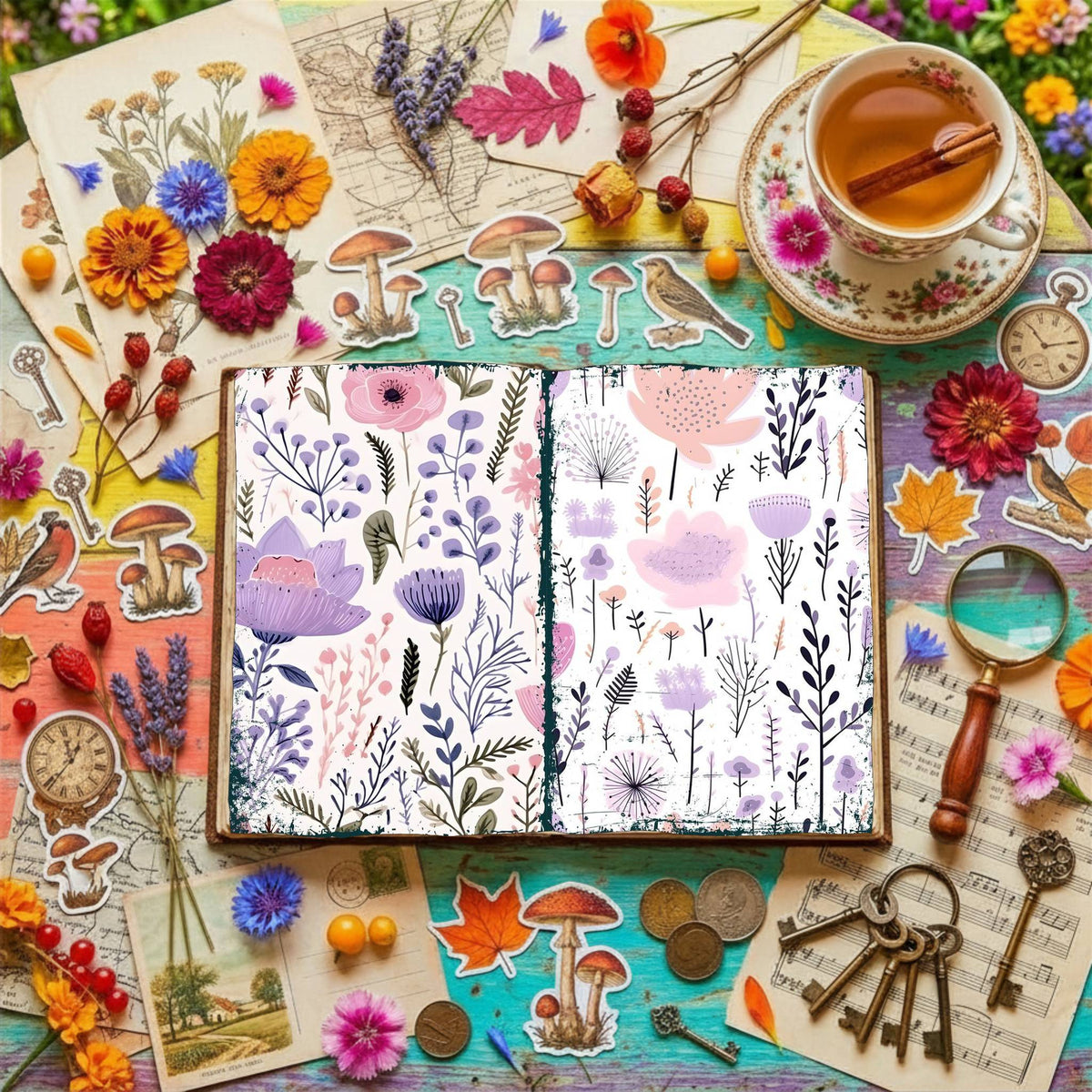 Floral Digital Papers