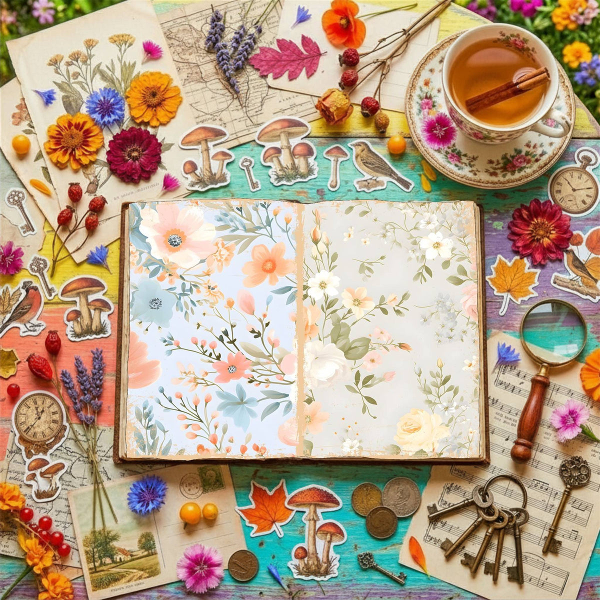 Floral Digital Papers