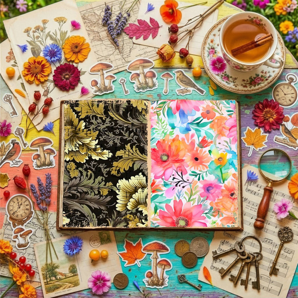 Floral Digital Papers