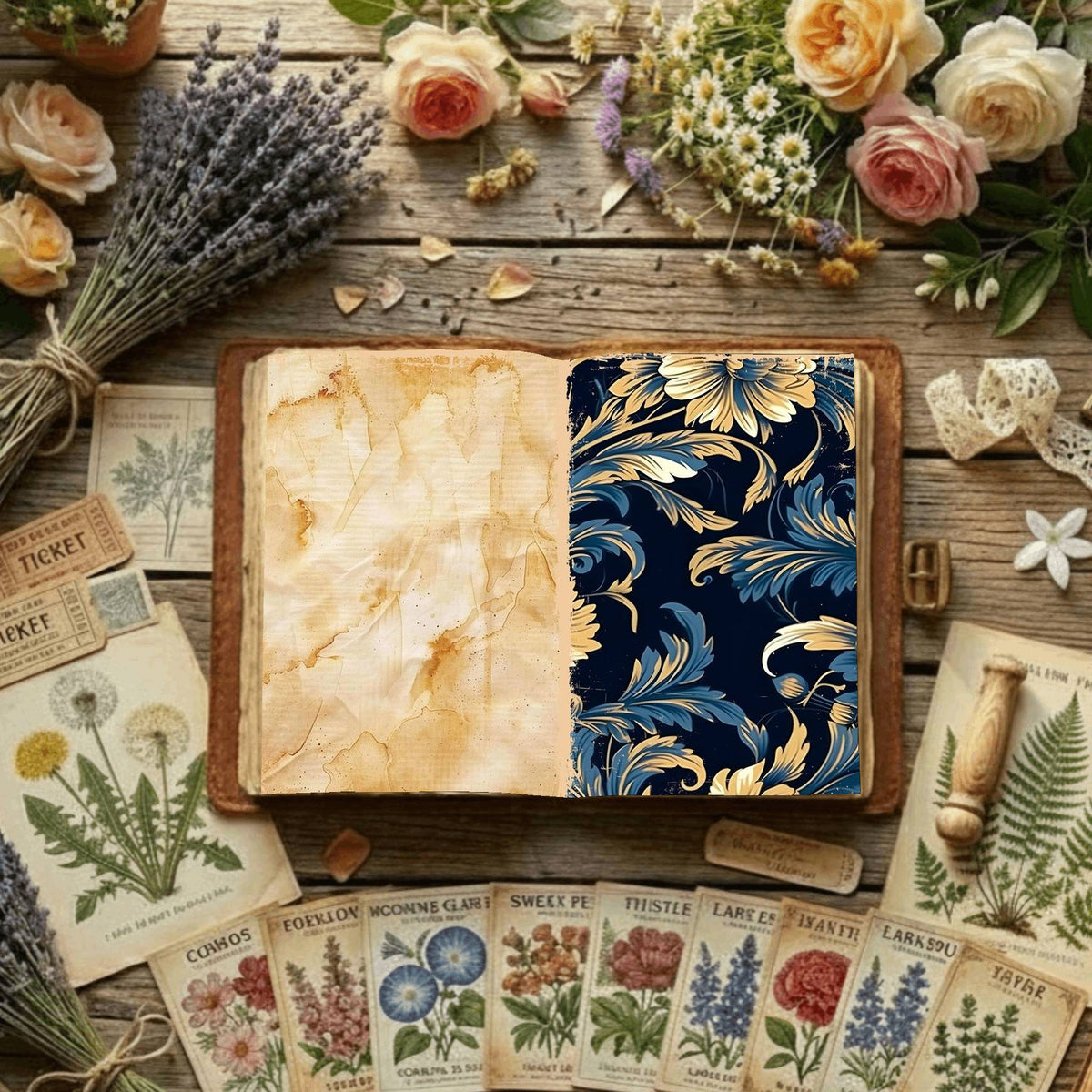 Floral Digital Papers