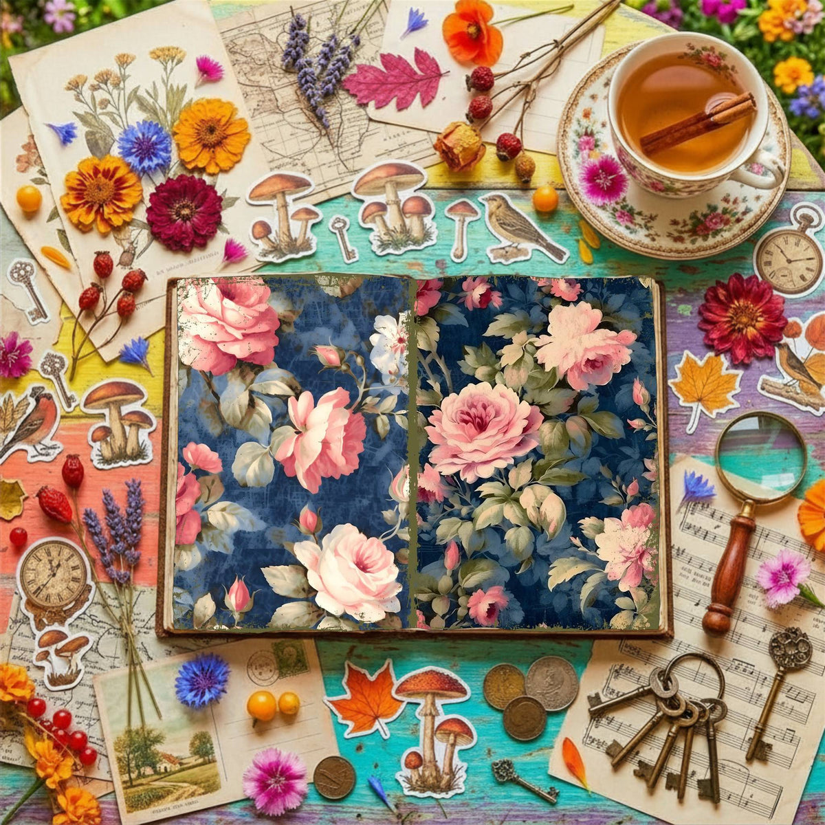 Floral Digital Papers