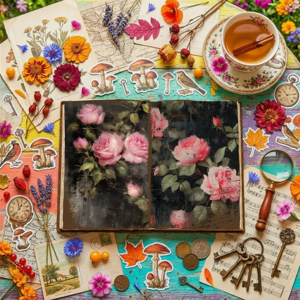 Floral Digital Papers