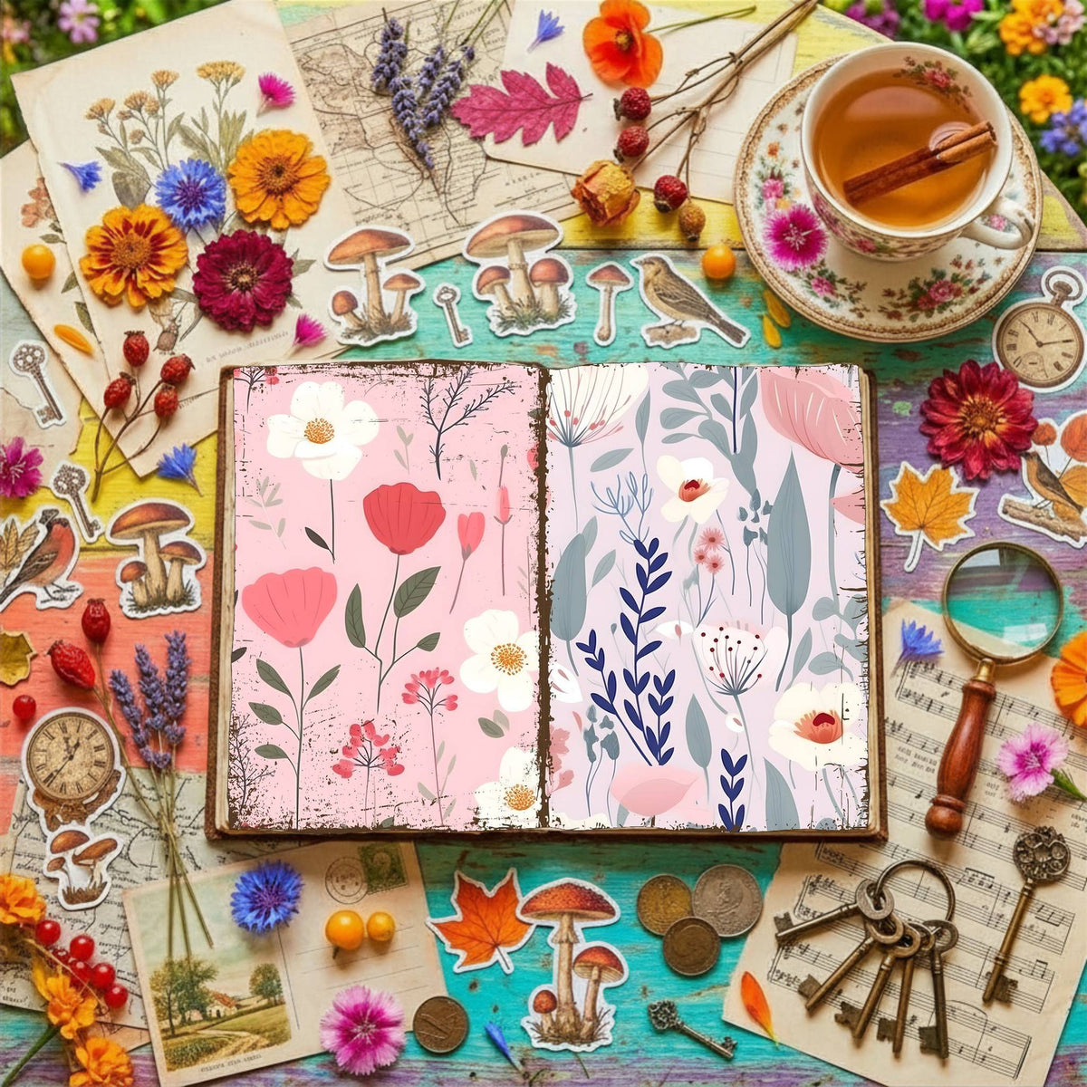 Floral Digital Papers