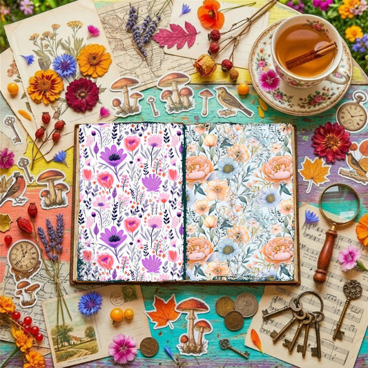 Floral Digital Papers