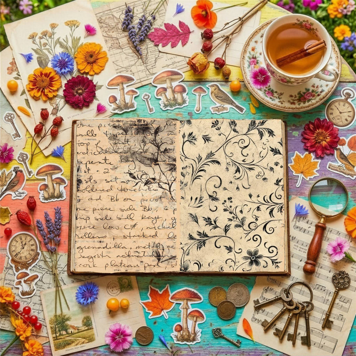 Floral Digital Papers