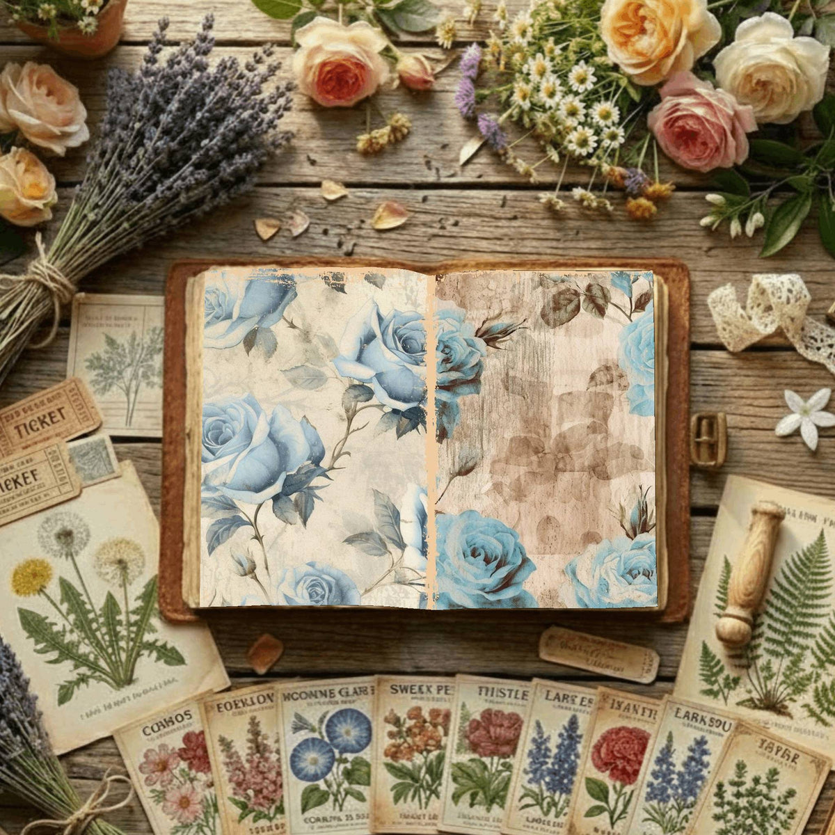 Floral Digital Papers