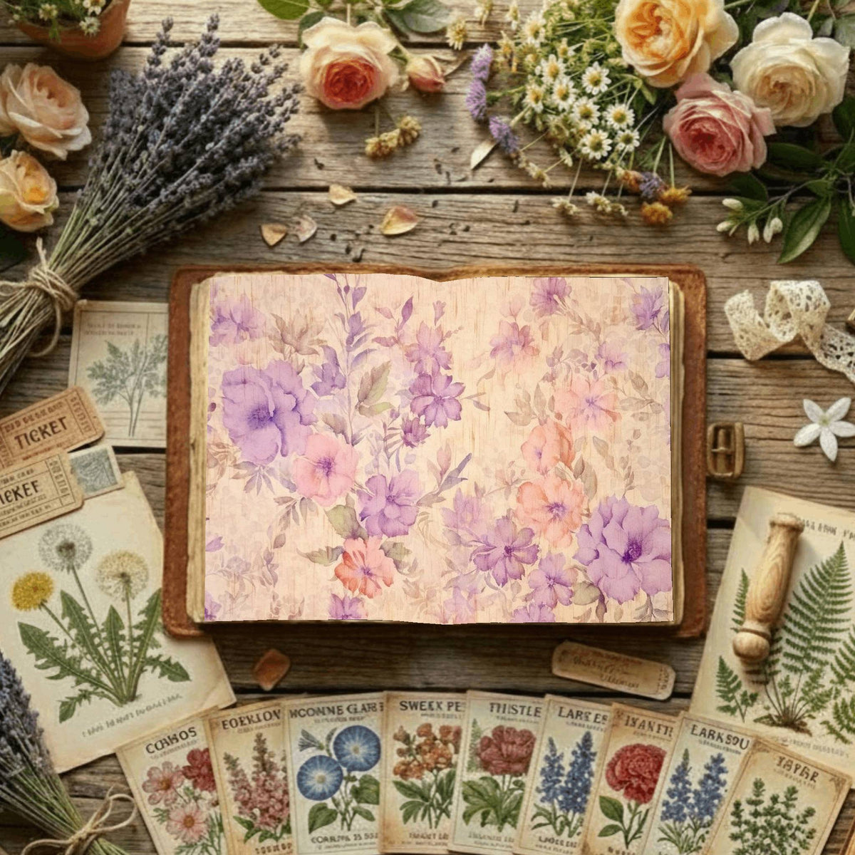 Floral Digital Papers