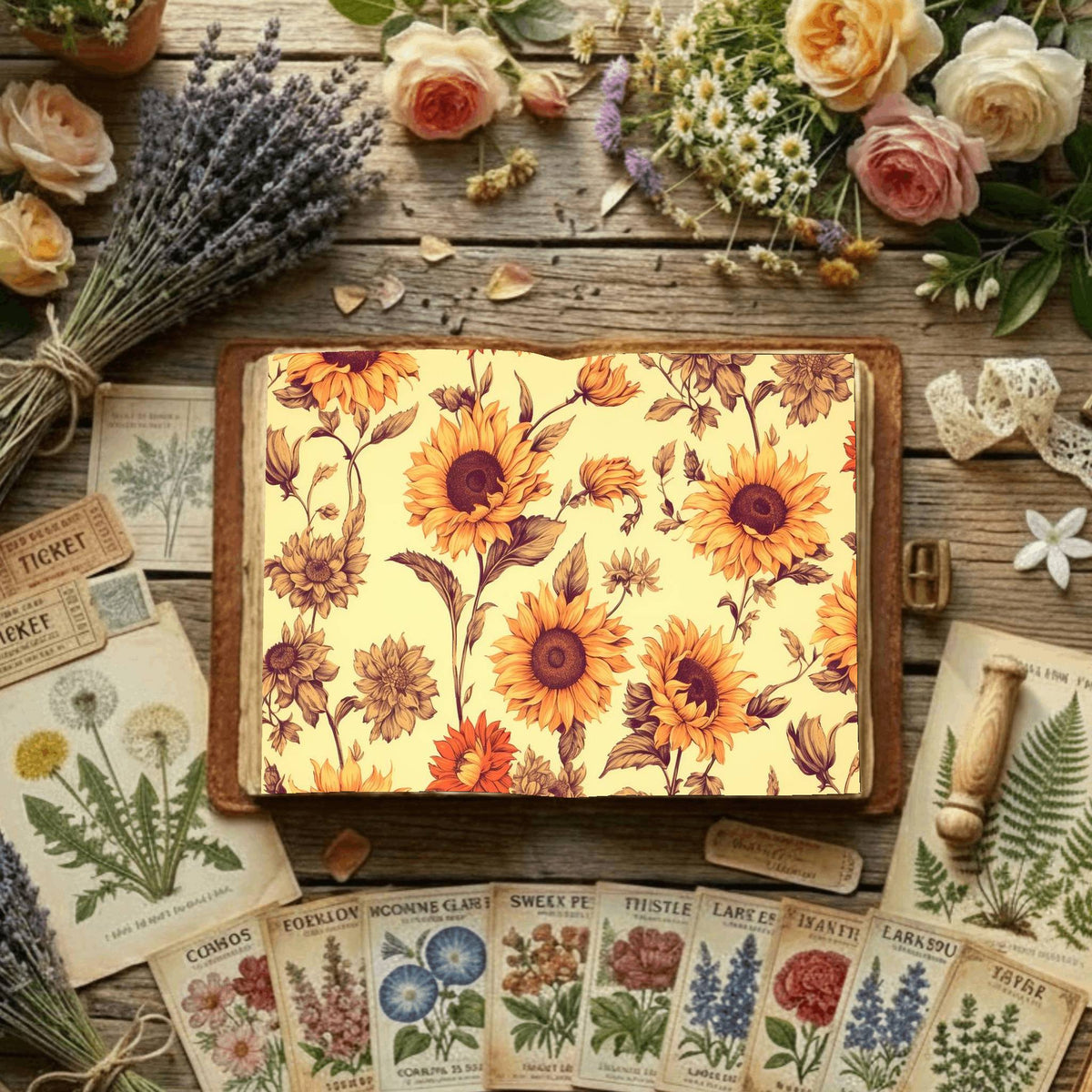 Floral Digital Papers