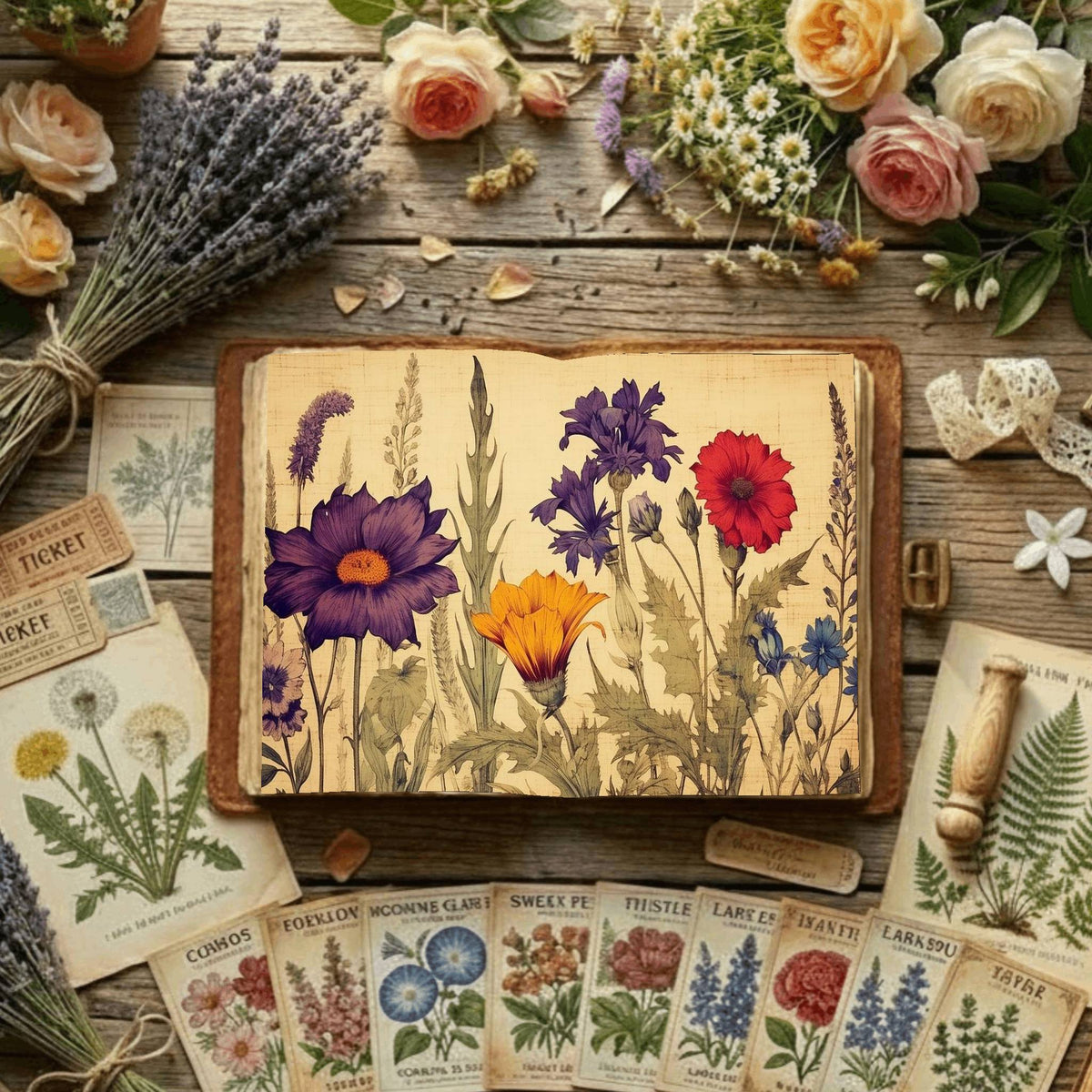 Floral Digital Papers