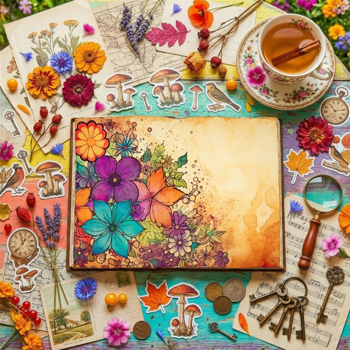 Floral Digital Papers