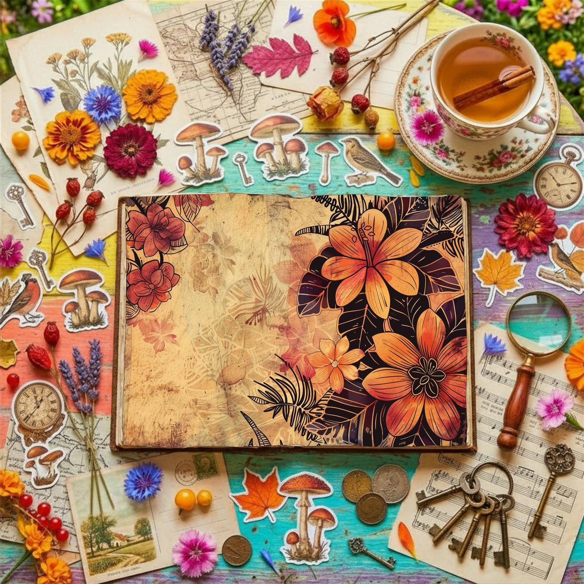 Floral Digital Papers