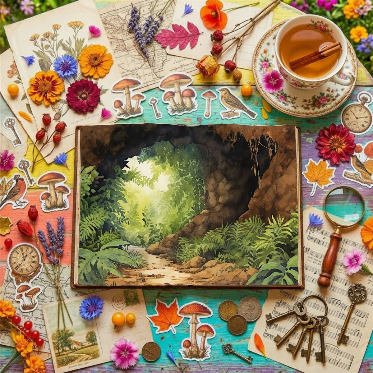 Forest Cave Digital Papers