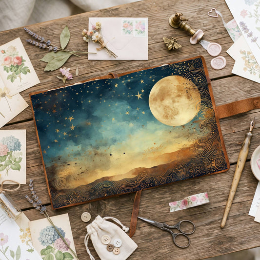 Full Moon Digital Papers