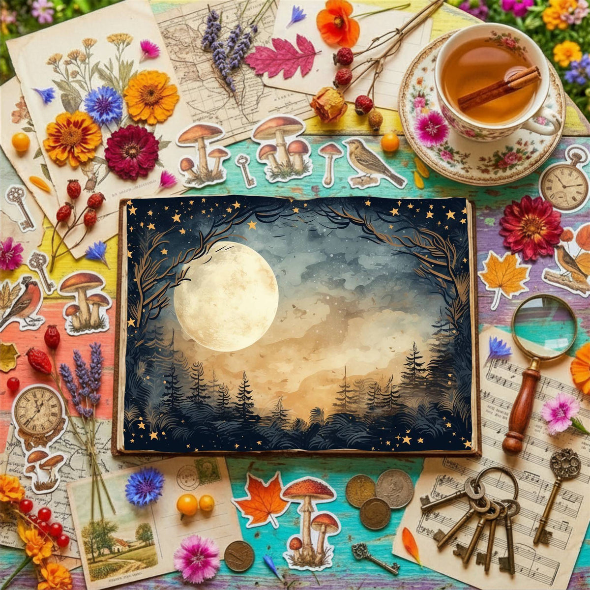 Full Moon Digital Papers