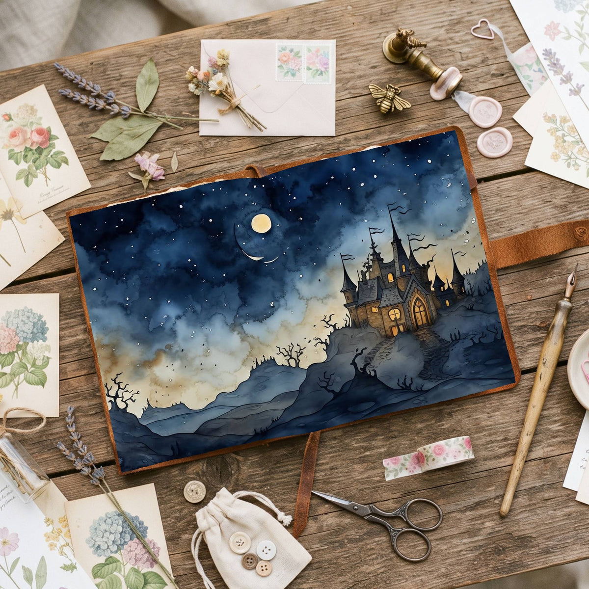 Full Moon Digital Papers