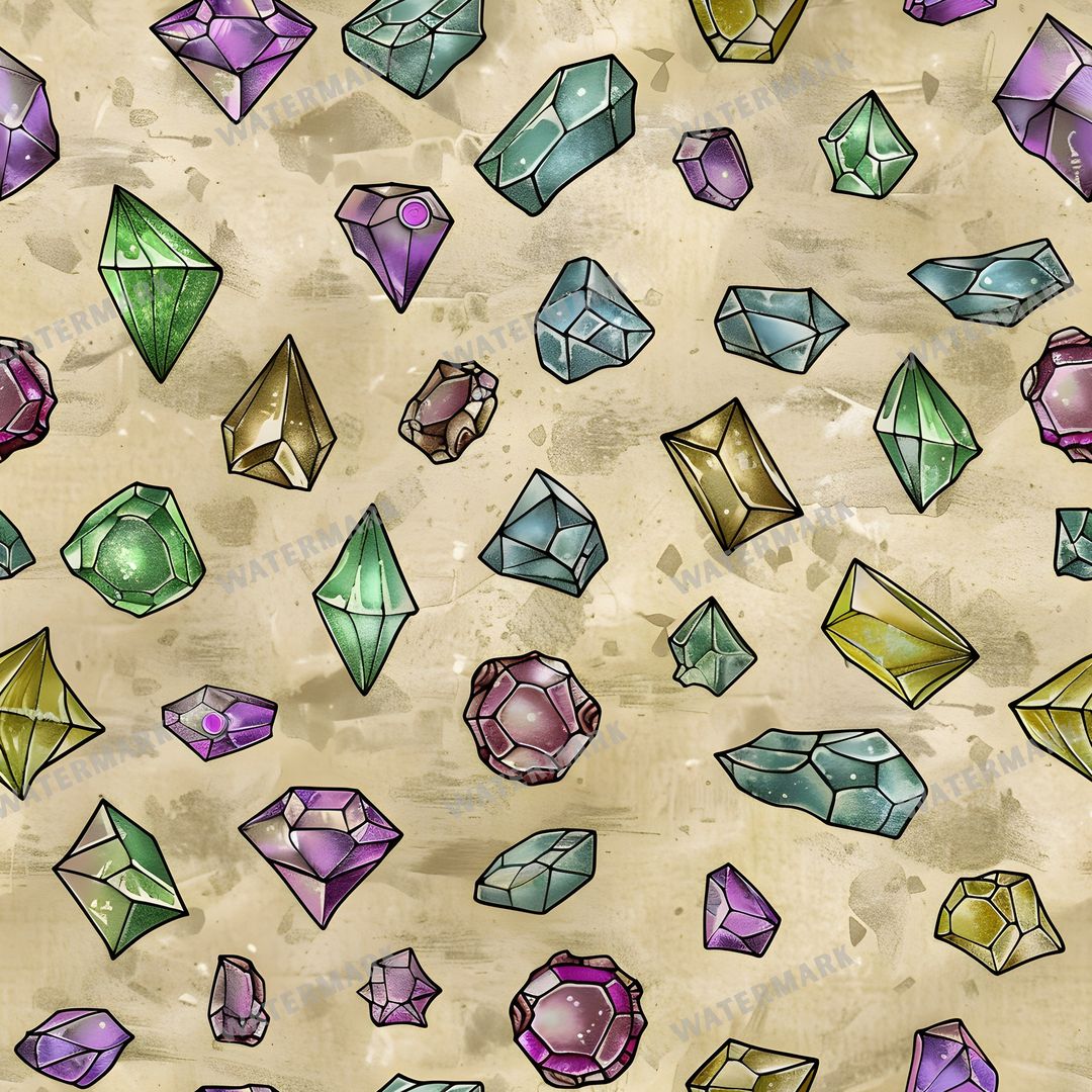 Gems Seamless Pattern