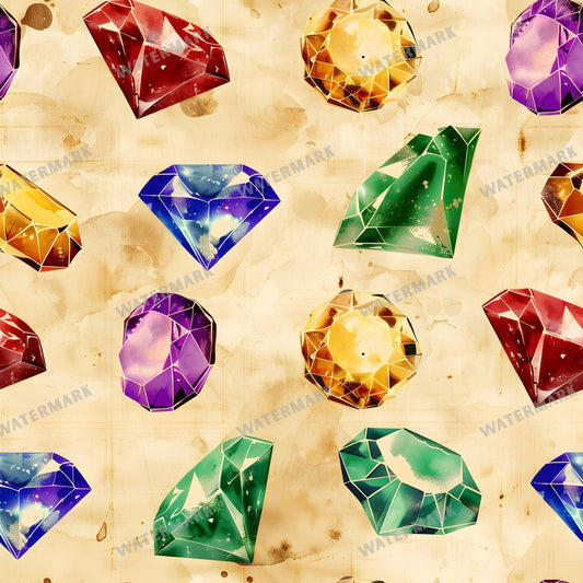 Gems Seamless Pattern