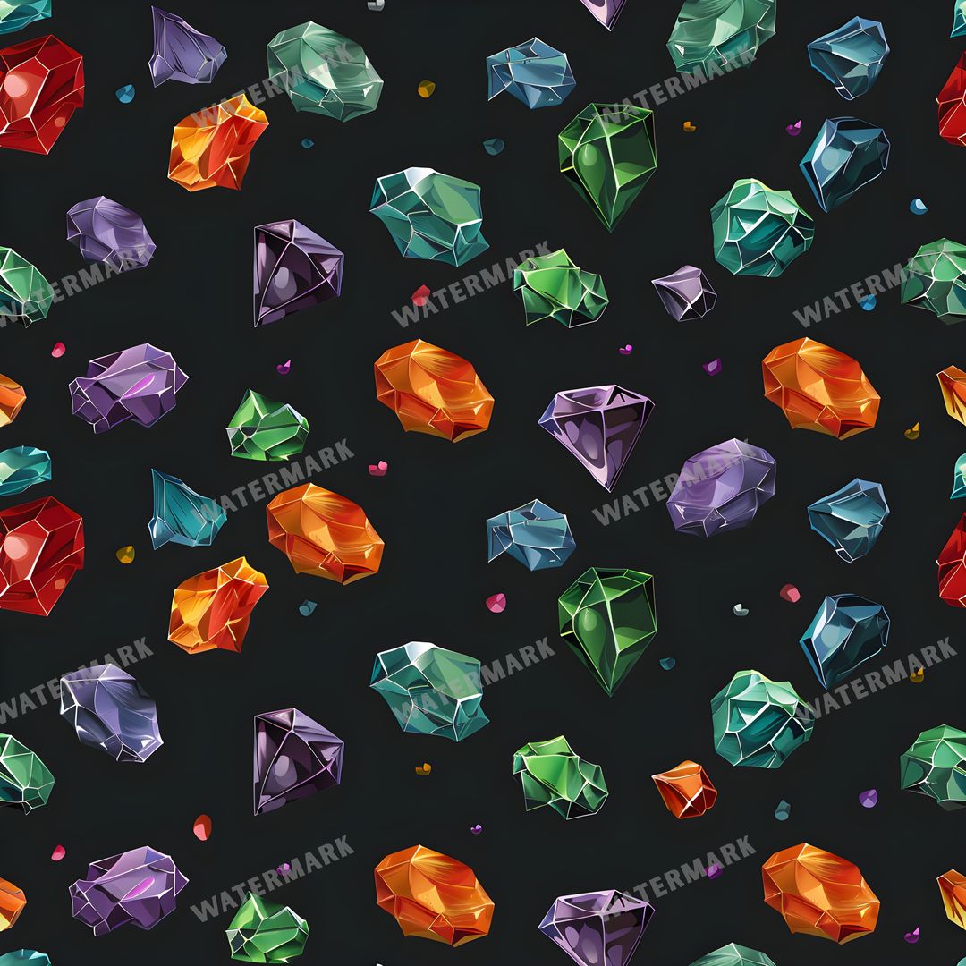 Gems Seamless Pattern
