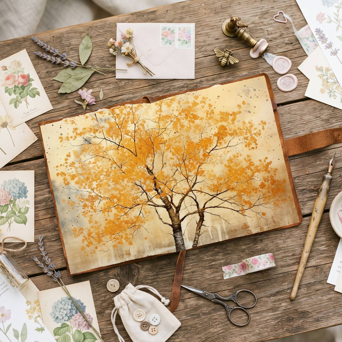 Ginkgo Biloba Tree Digital Papers