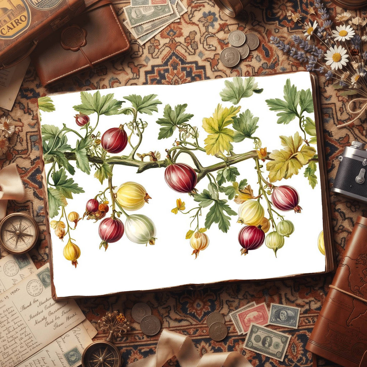 Gooseberries Digital Papers