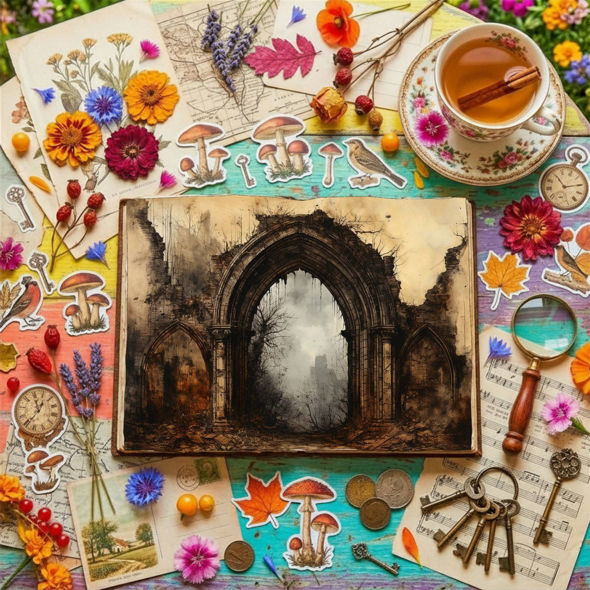 Gothic Arch Digital Papers