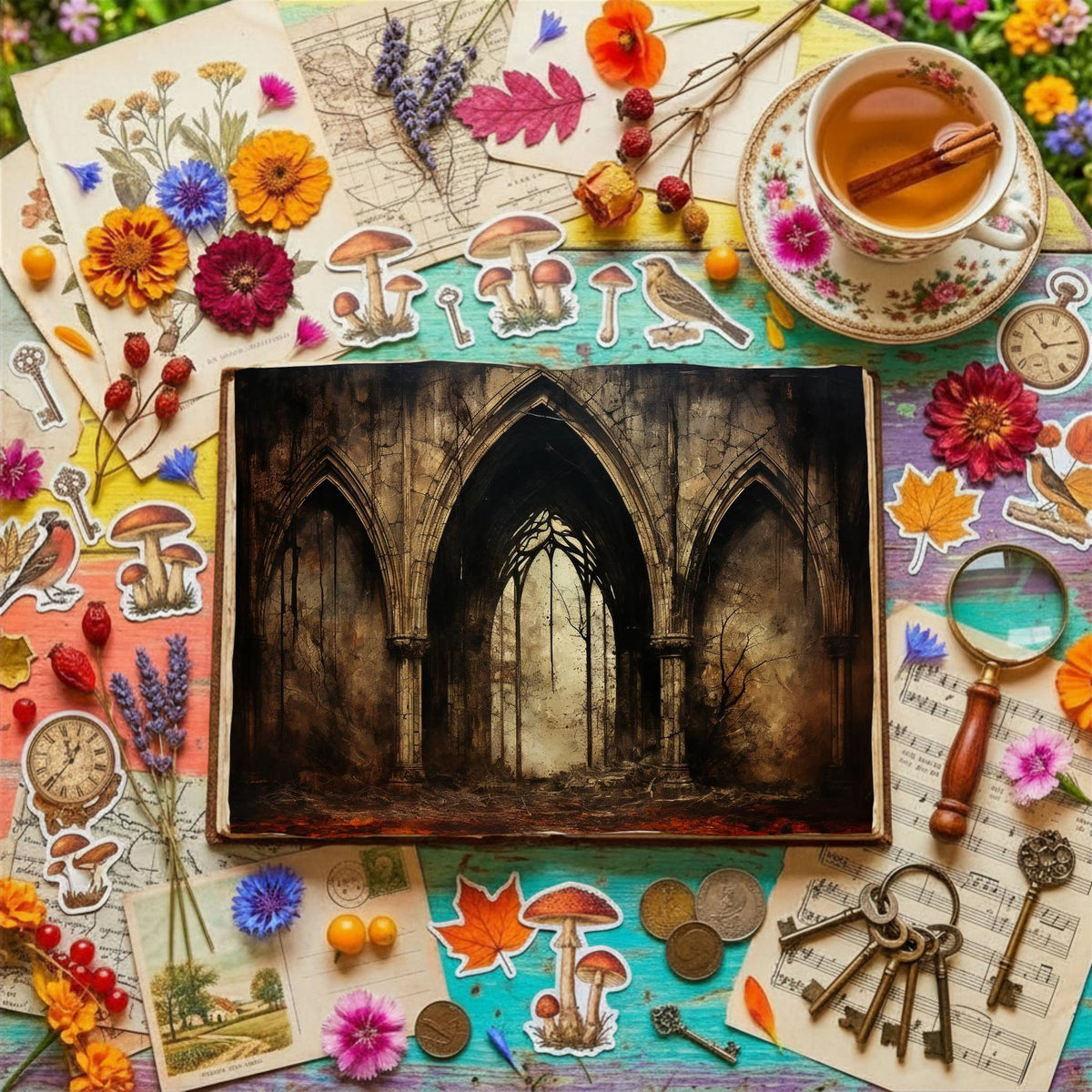 Gothic Arch Digital Papers