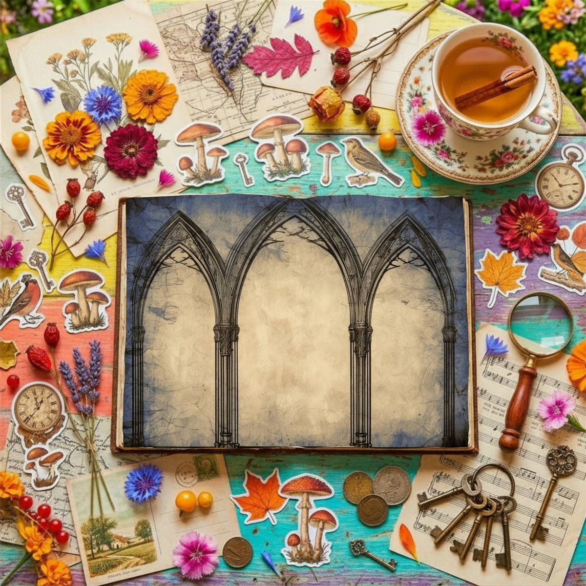 Gothic Arches Digital Papers