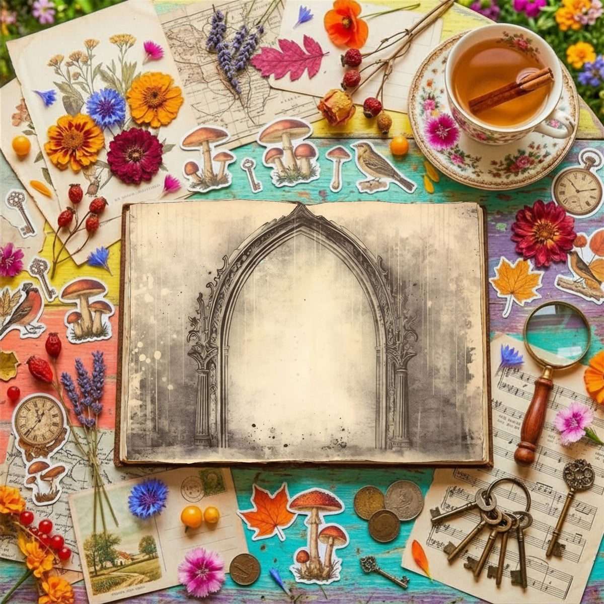 Gothic Arches Digital Papers