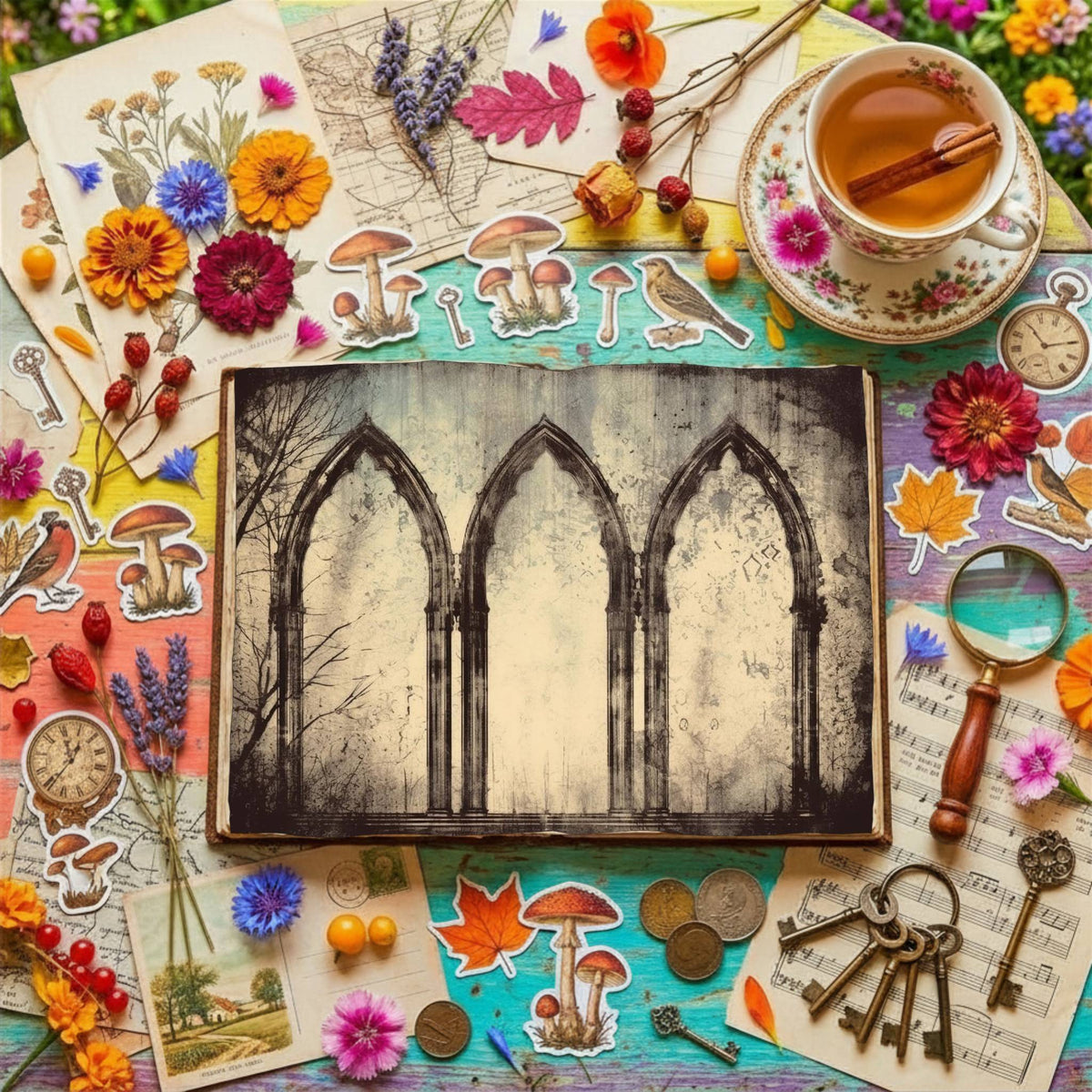 Gothic Arches Digital Papers