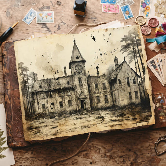 Gothic Buildings Digital Papers