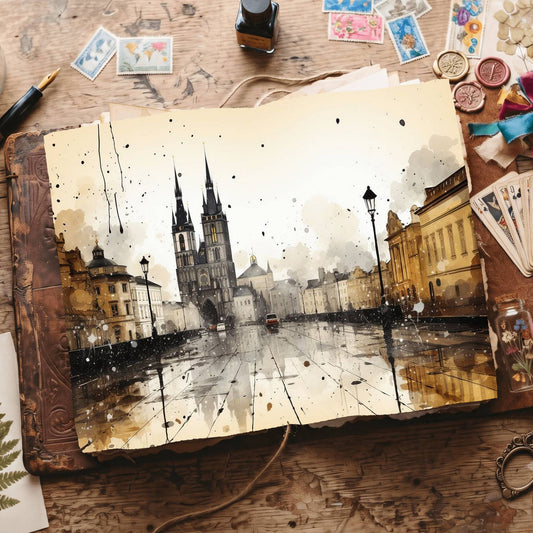 Gothic Castle Digital Papers