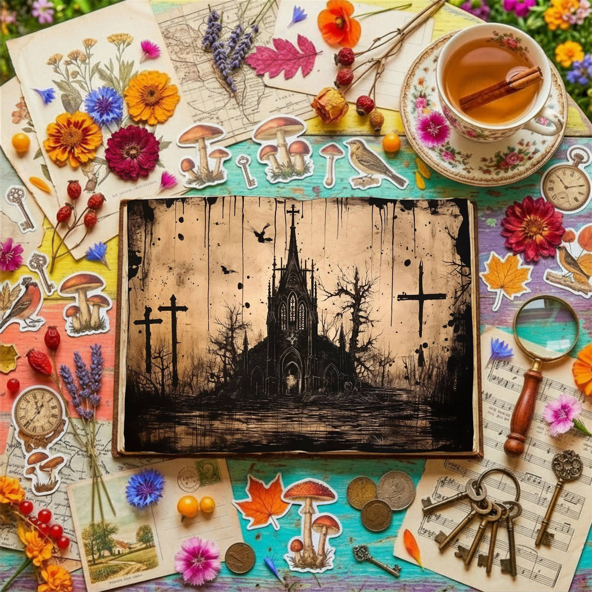 Gothic Castle Digital Papers