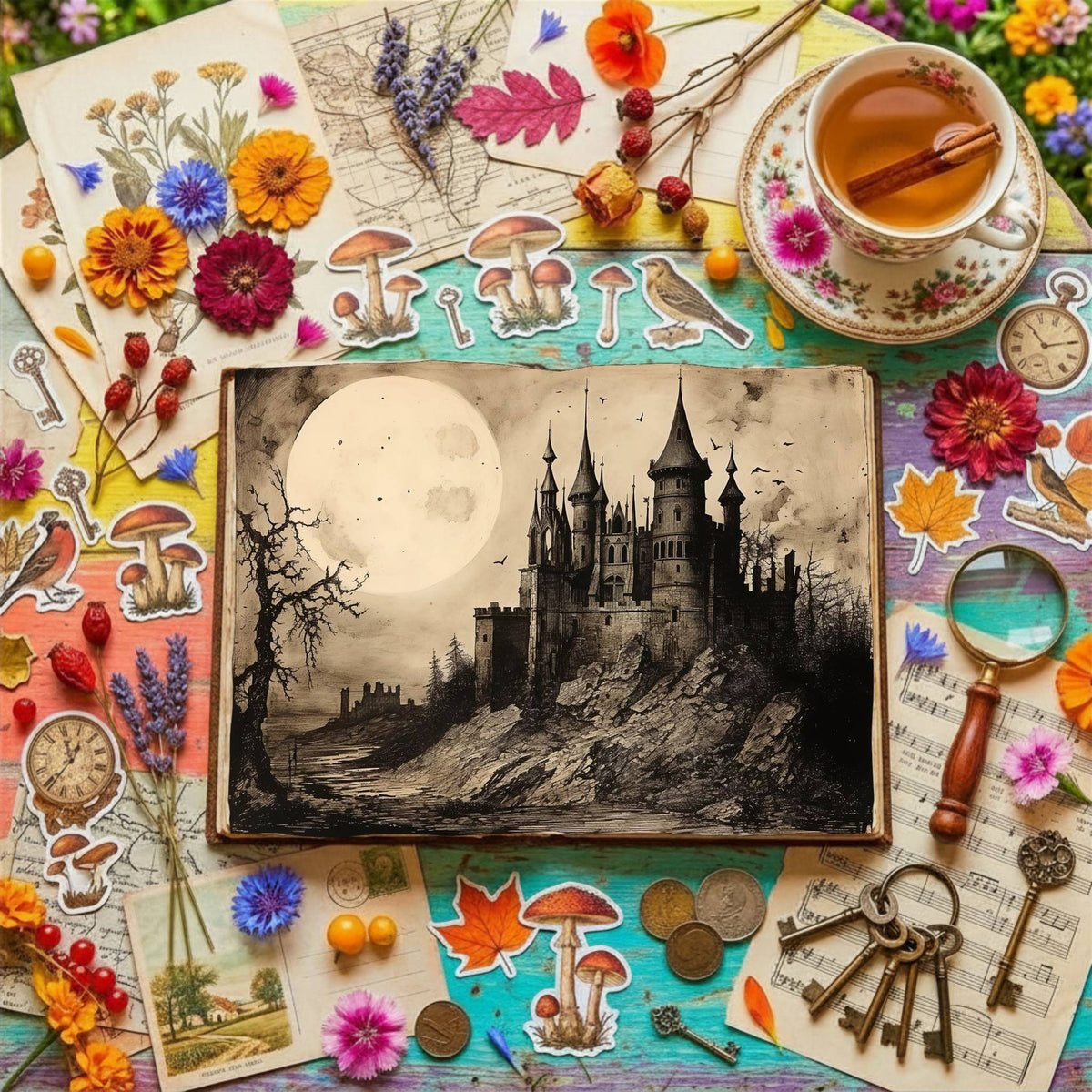 Gothic Castle Digital Papers