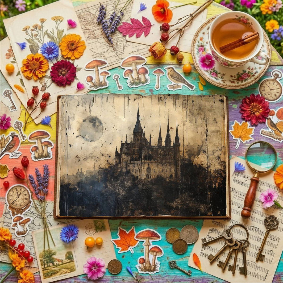 Gothic Castle Digital Papers