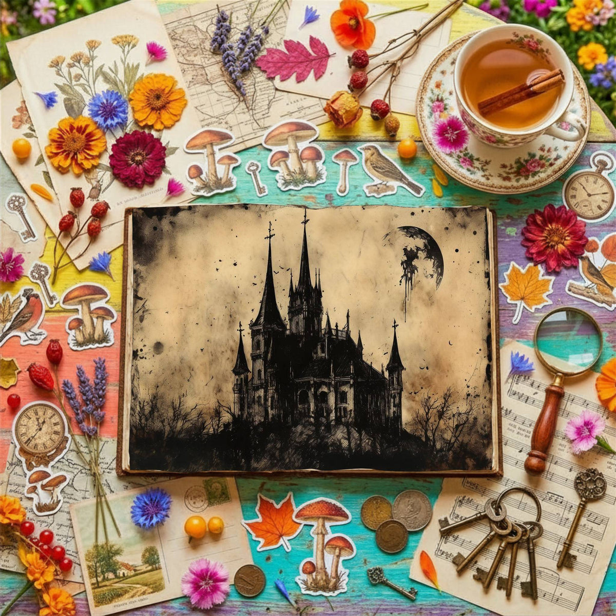 Gothic Castle Digital Papers