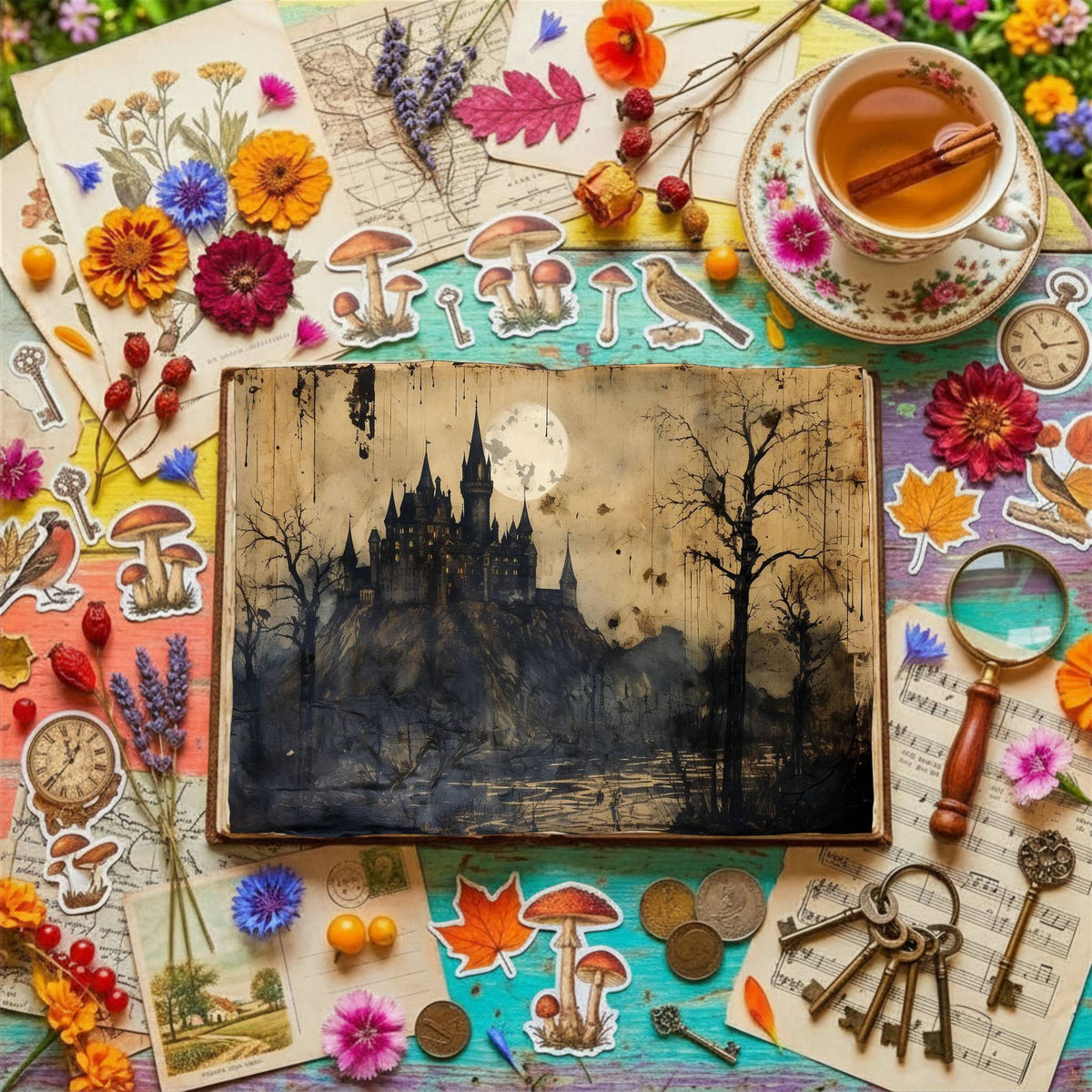 Gothic Castle Digital Papers