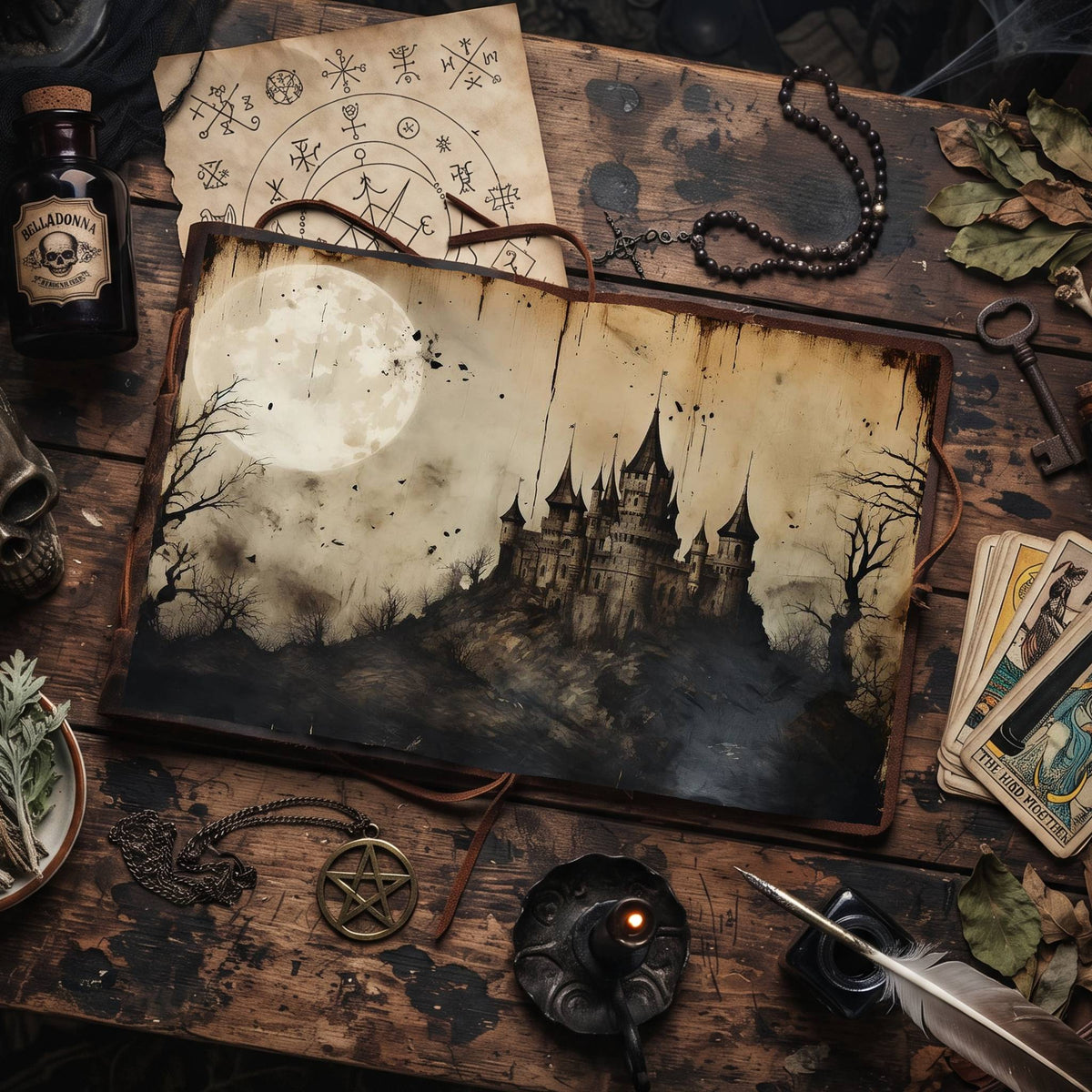 Gothic Castle Digital Papers