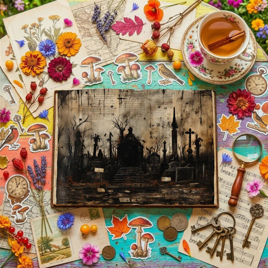 Gothic Cemetery Digital Papers