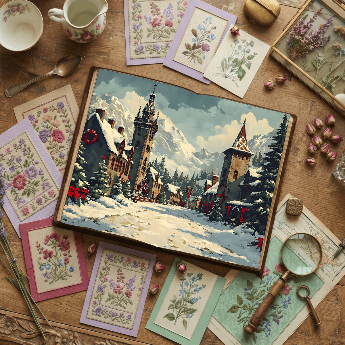 Gothic Christmas Digital Papers
